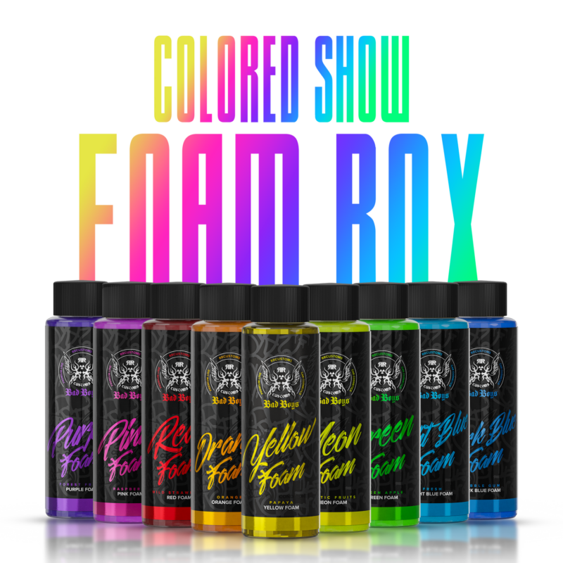 BadBoys - Colored Show Foam Box - Aktívna pena 9ks , rôzne farby.