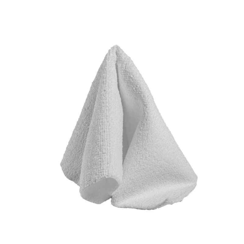 BadBoys - White Microfiber for Leather 30x30 cm - Biela mikrovláknová handrička na kožu - ( 1ks )