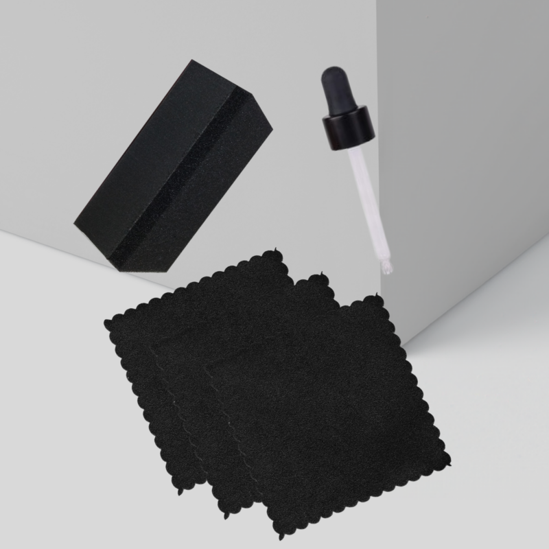 Swag sada príslušenstva pre keramickú aplikáciu obsahuje aplikátor, kvapkadlo na sklo , mikrovláknové utierky.