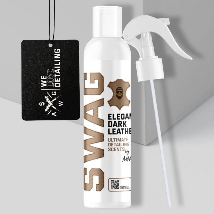 Swag - ELEGANT DARK LEATHER – Vôňa do auta 150ml + prívesok